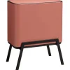 Best Sale Afvalemmer Pootjes 28+12+5L Rood Afvalbakken