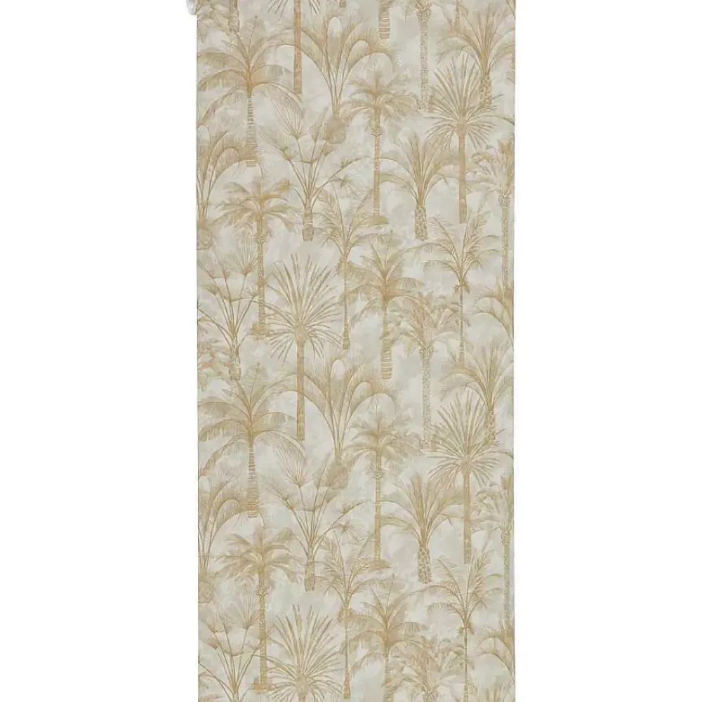 Discount Behang Karin Oker Vliesbehang