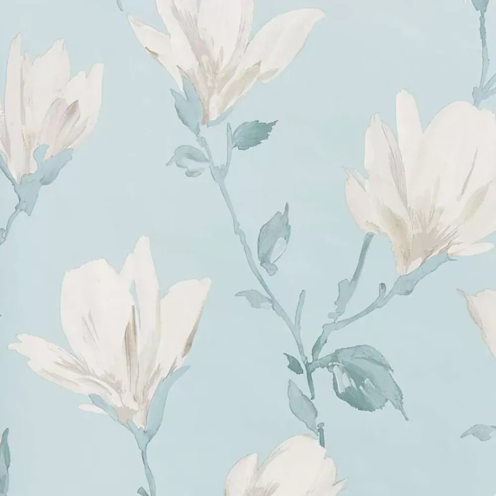 Online Behang Lea Blauw Vliesbehang