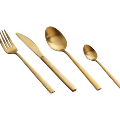 Discount Bestekset 16-Delig Goud Borden & Bestek