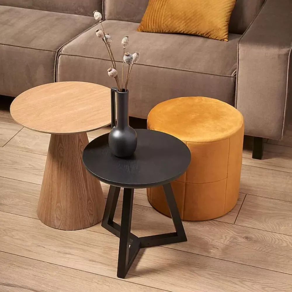 Clearance Bijzettafel Bosa Zwart - O 40X43 Cm Bijzettafels