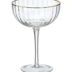 Online Coupe Ribbel Transparant Glazen & Mokken