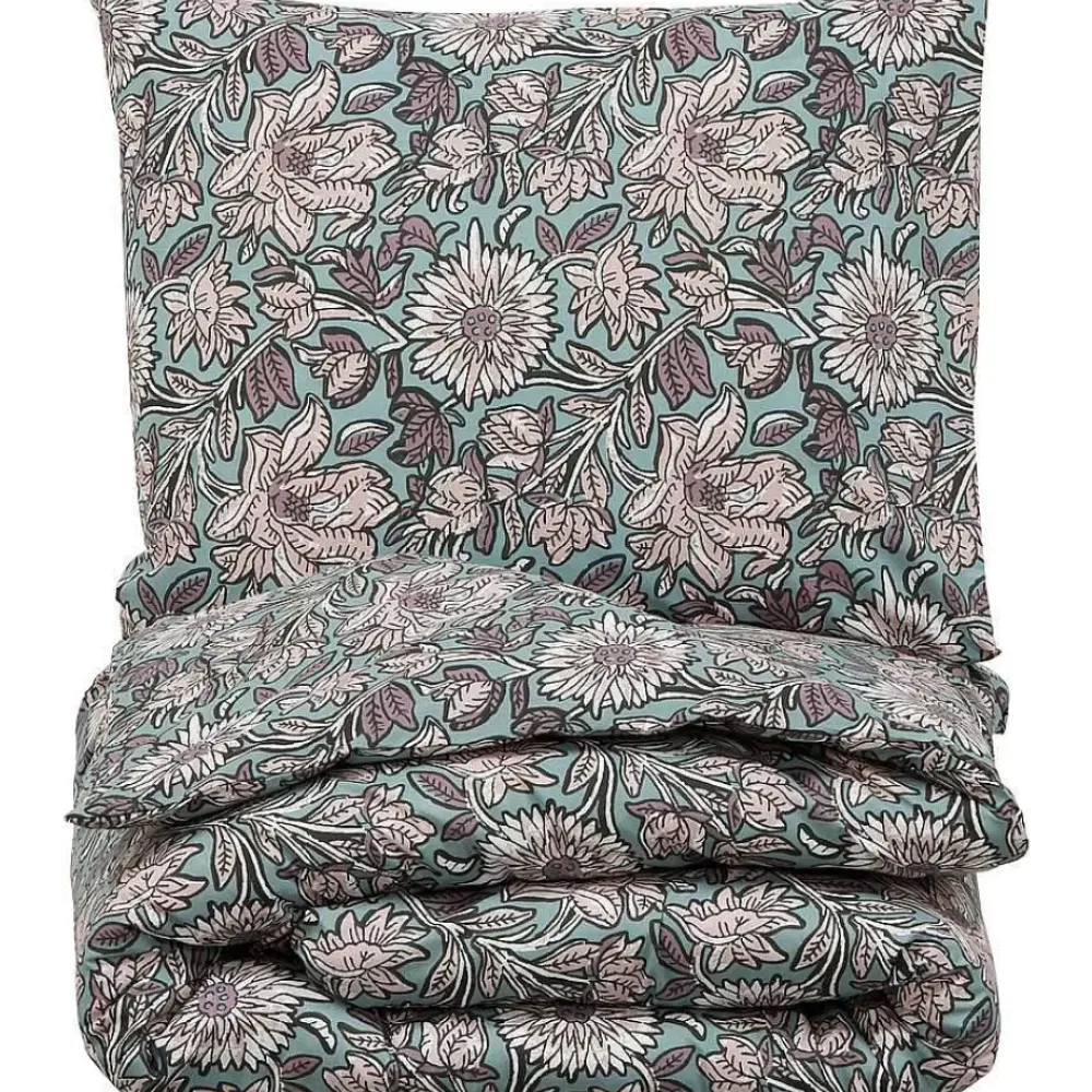 Flash Sale Dekbedovertrek Iris Groen - 140X200 Cm Beddengoed