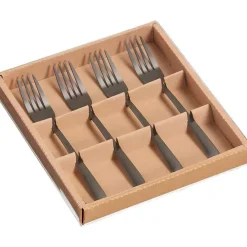 Outlet Gebaksvork Zwart Borden & Bestek
