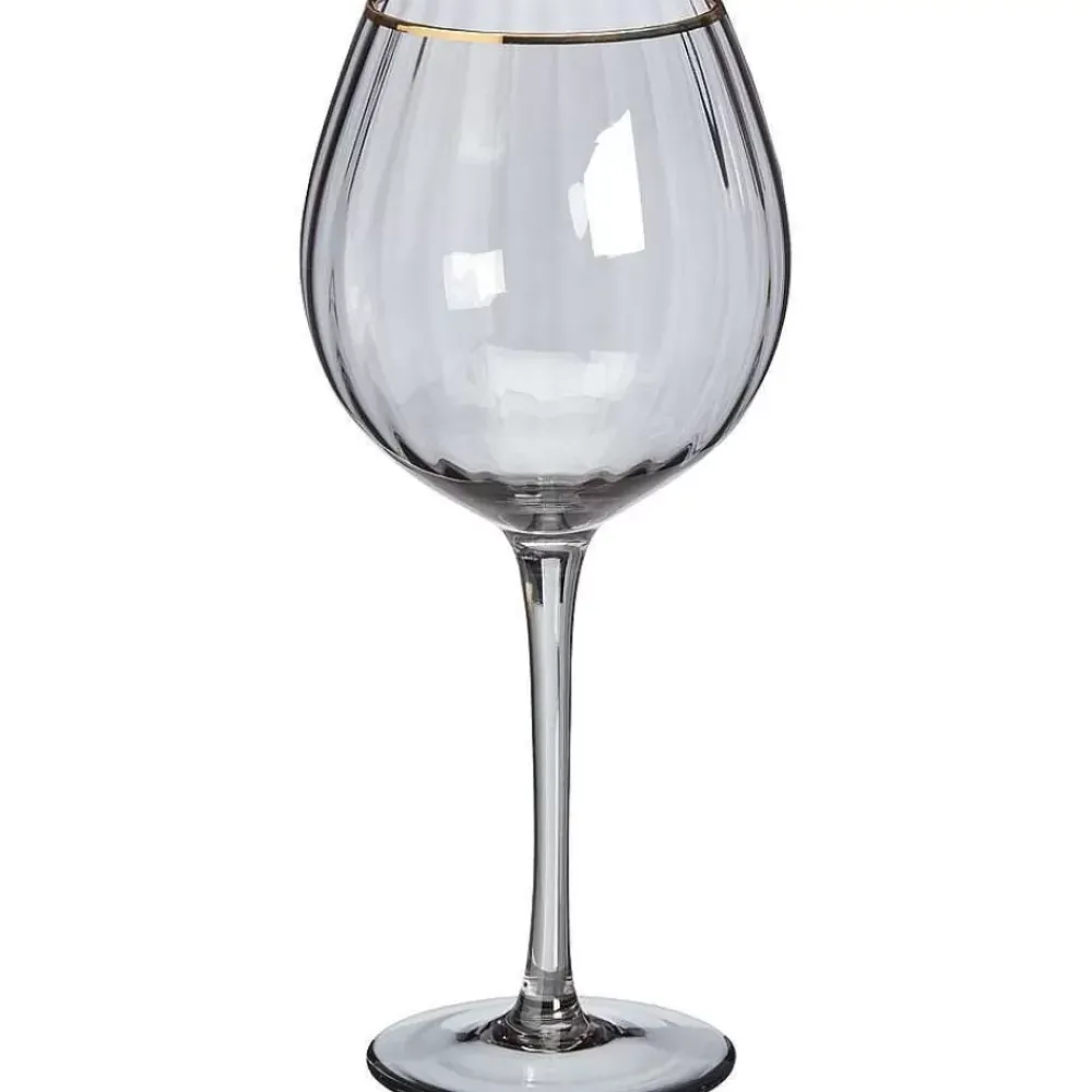 Best Sale Gin Glas Ribbel Grijs Glazen & Mokken