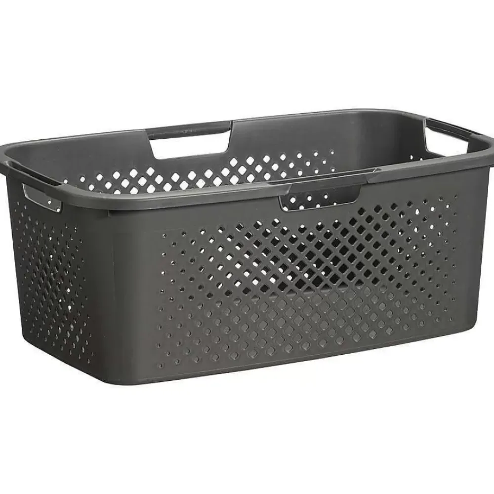 New Heupwasmand Rattan Ruit Antraciet Wasmanden