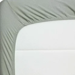 Sale Hoeslaken Jersey Groen - 90X200 Cm Beddengoed
