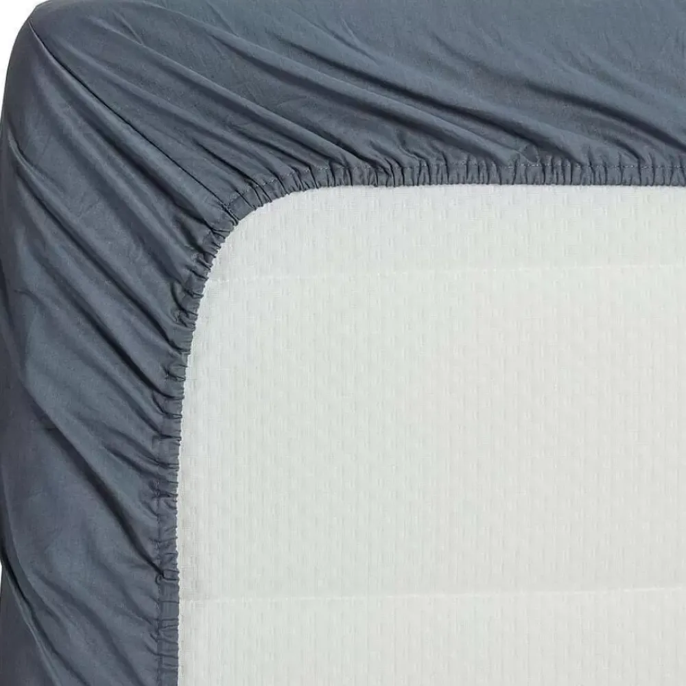 Discount Hoeslaken Katoen Blauw - 80X200 Cm Beddengoed