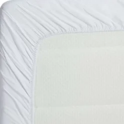 Sale Hoeslaken Katoen Wit - 80X200 Cm Beddengoed