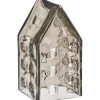 Outlet Huisje Glas Grijs - 12 Cm Decoratie Beelden