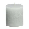 Discount Kaars Rustiek Lichtgroen - 7X7 Cm Kaarsen & Theelichten