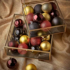 New Kerstbal Bruin 10 Stuks Kerstballen & Kerstornamenten