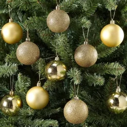 Cheap Kerstbal Goud 10 Stuks Kerstballen & Kerstornamenten