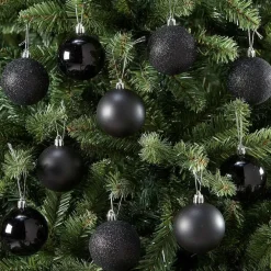 Sale Kerstbal Zwart 10 Stuks Kerstballen & Kerstornamenten