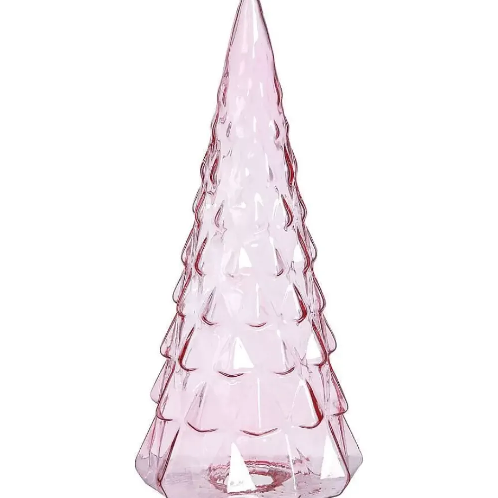 New Kerstboom Glas Roze Kerstdecoratie