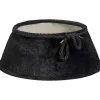 Hot Kerstboomrok Pluche Zwart Kerstboomrokken