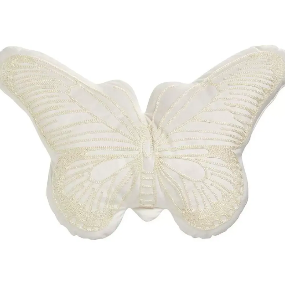 Discount Kussen Vlinder Off-White Sierkussens