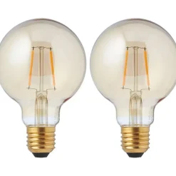 Fashion Led Lamp Goud 2 Stuks 80 Mm Lichtbronnen