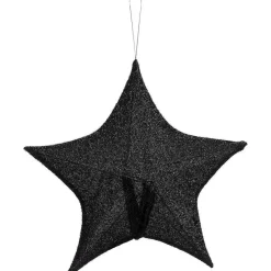 Online Lurex Ster Zwart Kerstverlichting