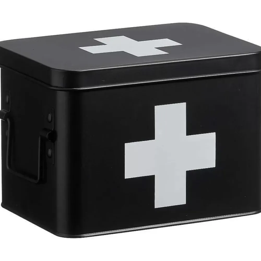 Online Medicijnbox Zwart 15,5X21,5X15,5 Cm Badkameraccessoires