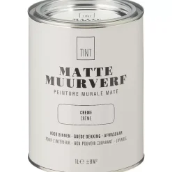 Best Sale Muurverf Mat Creme - 1 L Muurverf