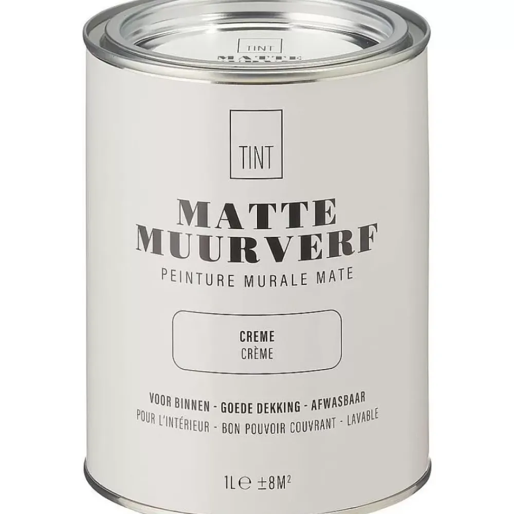 Best Sale Muurverf Mat Creme - 1 L Muurverf