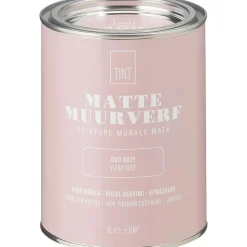 Outlet Muurverf Mat Oud Roze - 1 L Muurverf