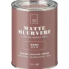 Outlet Muurverf Mat Wijn Rood - 1 L Muurverf