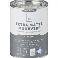 Store Muurverf Professional Dark Grey - 1 L Muurverf