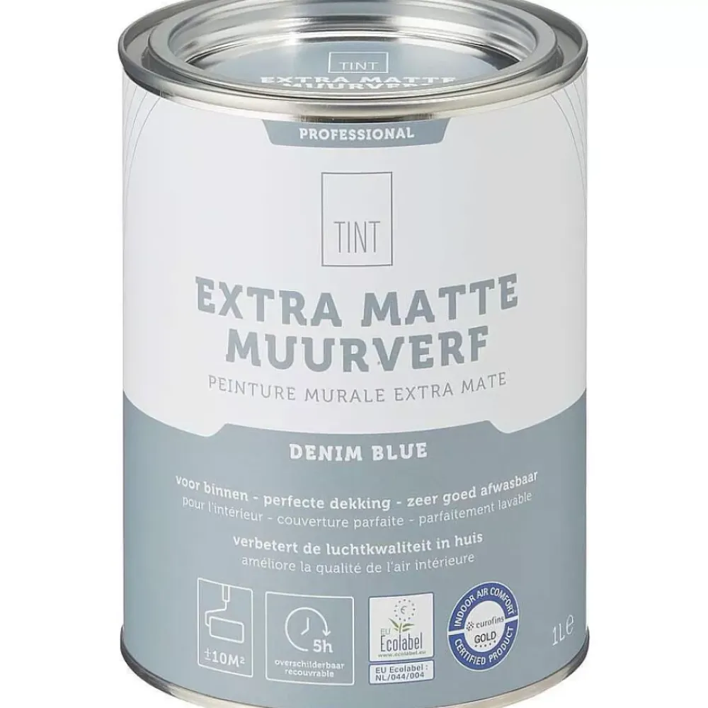 Outlet Muurverf Professional Denim Blue - 1 L Muurverf