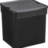 New Opbergbox Met Deksel Zwart 32 Liter Opbergboxen & Lades