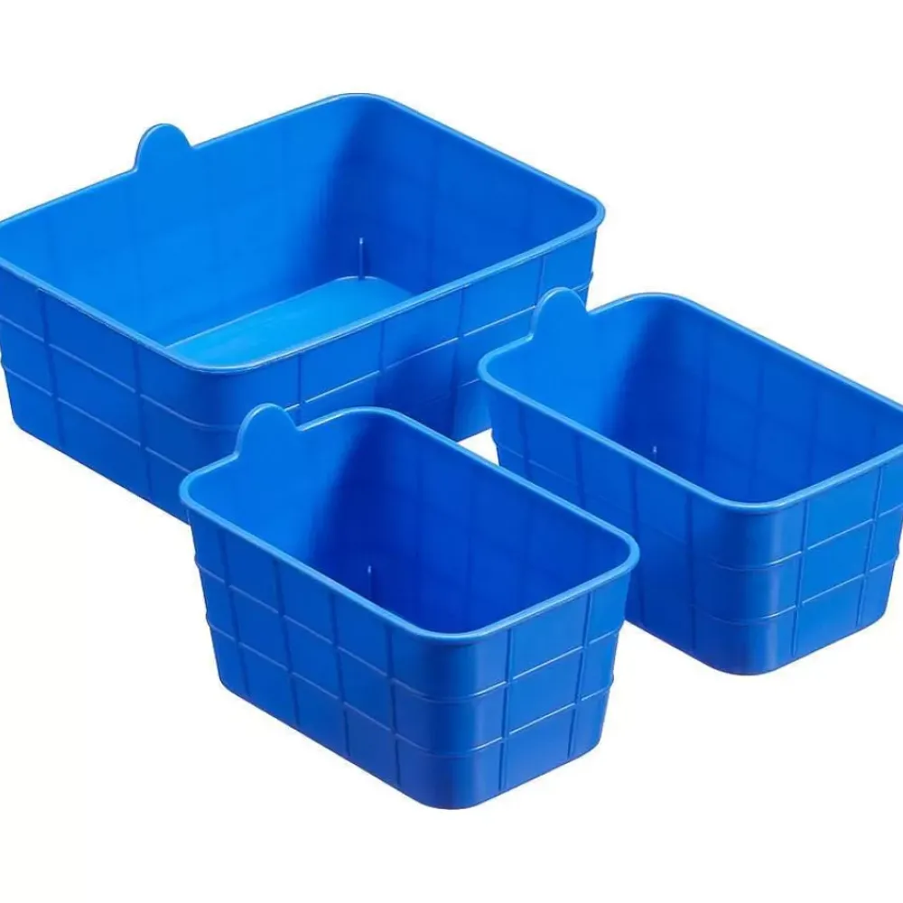 Cheap Opbergmand Mini S/3 Blauw Opbergboxen & Lades