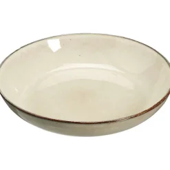 Store Pastabord Glaze Beige - 23Cm Borden & Bestek
