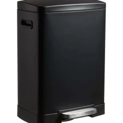 Outlet Pedaalemmer Duo/Softclose 40 Liter Mat Zwart Afvalbakken
