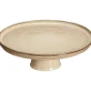 Online Plateau Op Voet Glaze Beige Keukenaccessoires