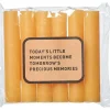 Store S/6 Dinerkaars Oker Kaarsen & Theelichten