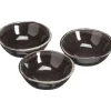 Sale Schaal Glaze Antraciet 3 Stuks Schalen & Kommen