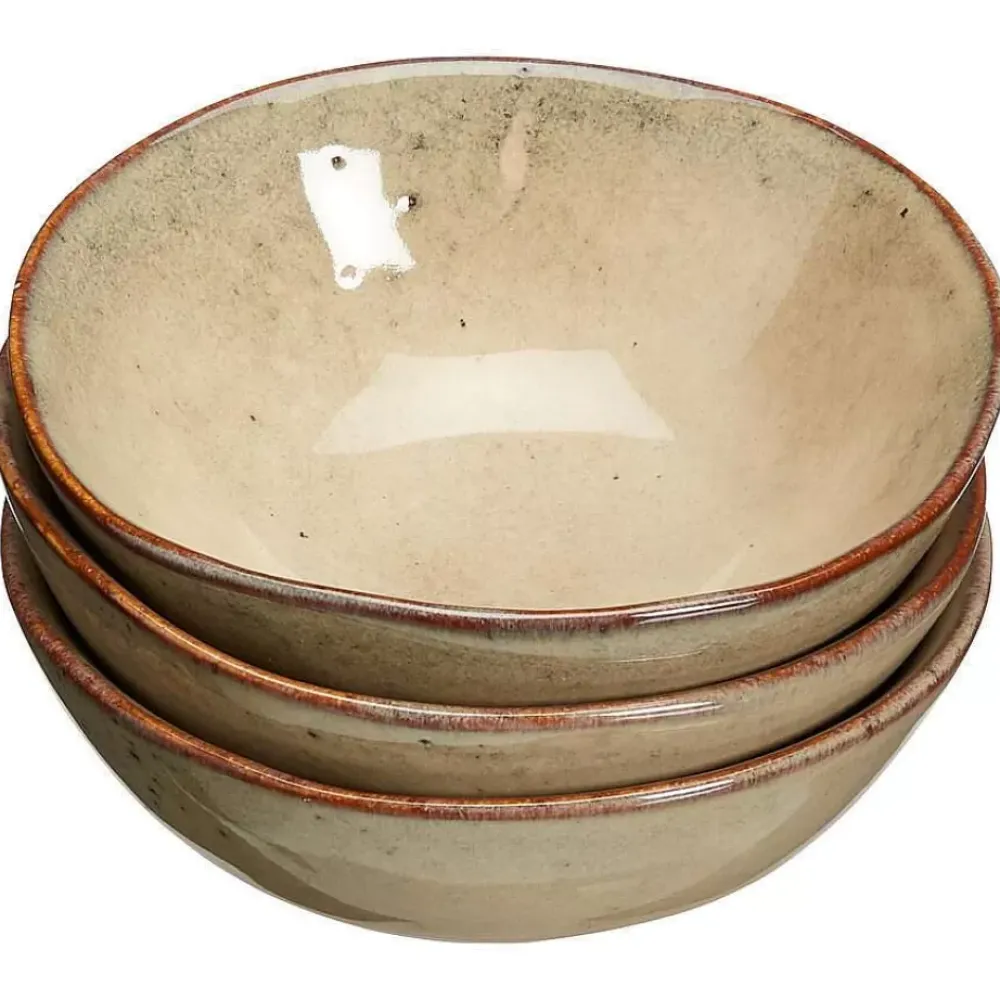 Cheap Schaal Glaze Beige - D9 Cm S/3 Schalen & Kommen