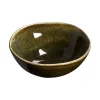 Discount Schaal Glaze Donker Groen - D9 Cm S/3 Schalen & Kommen