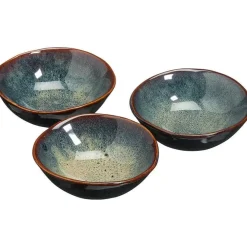 Fashion Schaal Glaze Donkerblauw 3 Stuks Schalen & Kommen