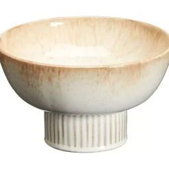 New Schaal Op Voet Beige Schalen & Kommen