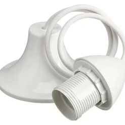 Cheap Snoerpendel E27 Wit Snoerpendels