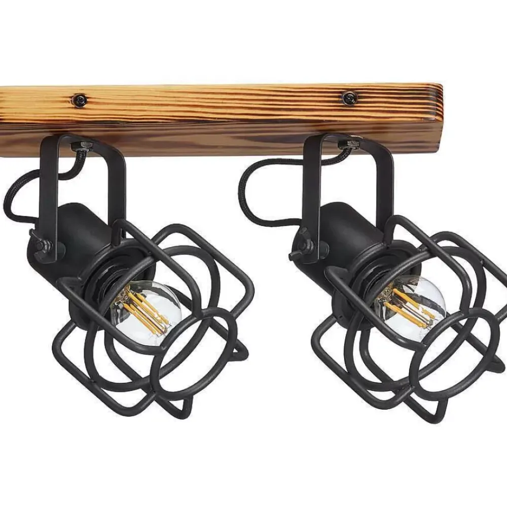 Discount Spot Wood 2-Lichts Zwart Spots