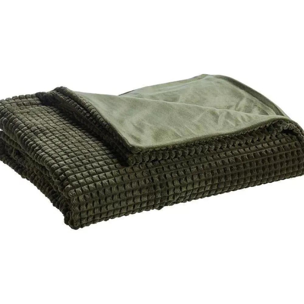 Discount Sprei Braga Groen Plaids