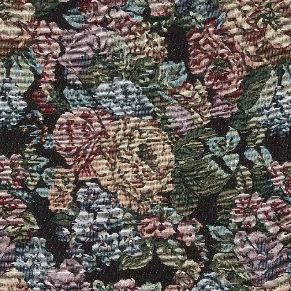Cheap Stof Fleur Zwart Stoffen