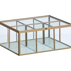 Hot Theedoos Glas Goud Placemats & Onderzetters