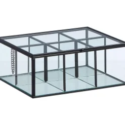Fashion Theedoos Glas Zwart Placemats & Onderzetters