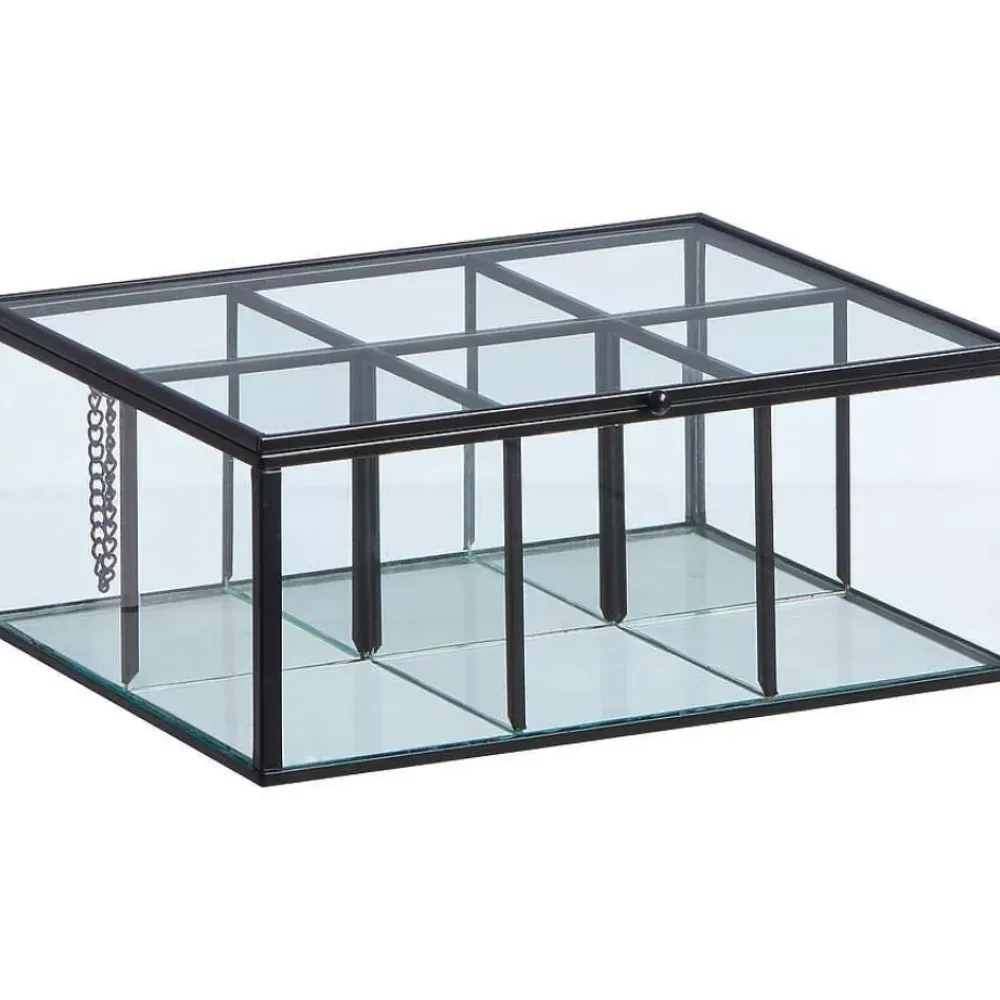 Fashion Theedoos Glas Zwart Placemats & Onderzetters