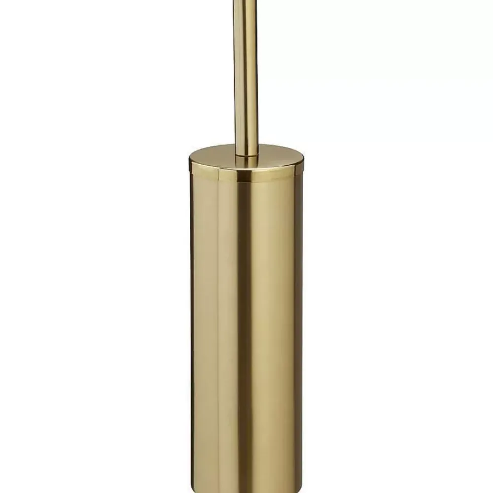 Clearance Toiletborstel Metaal Goud Badkameraccessoires
