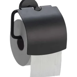 Sale Toiletrolhouder Metaal Zwart 14,5X7X14,5 Cm Badkameraccessoires